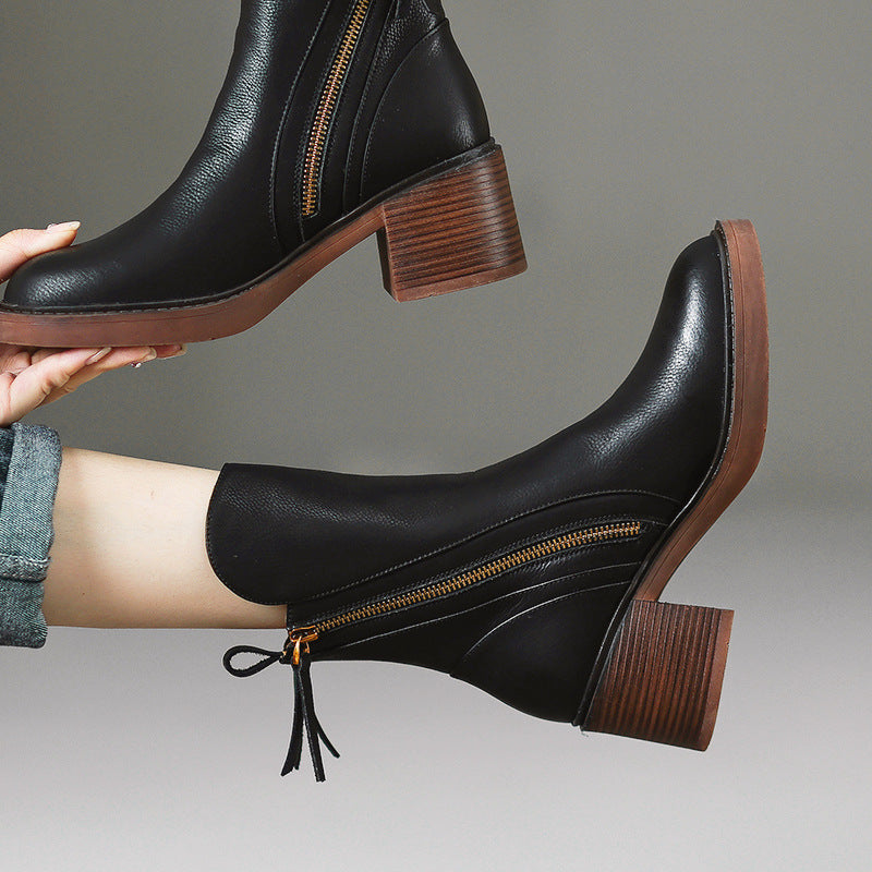 Leather Ankle Boots