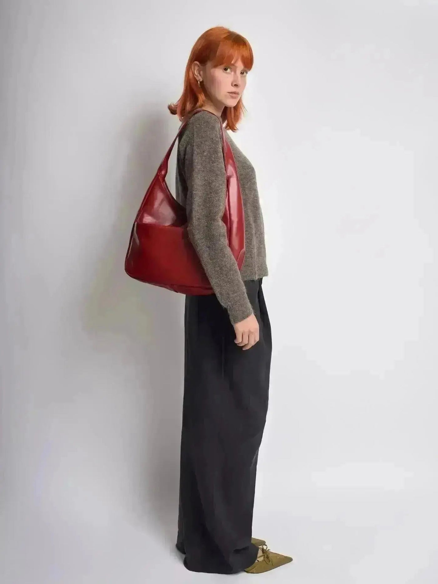 Leather Bucket Tote