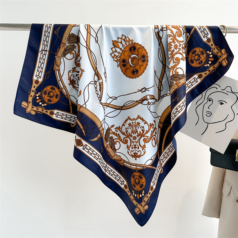 Baroque Print Silk Scarf