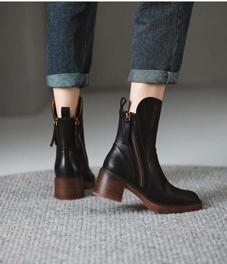 Leather Ankle Boots
