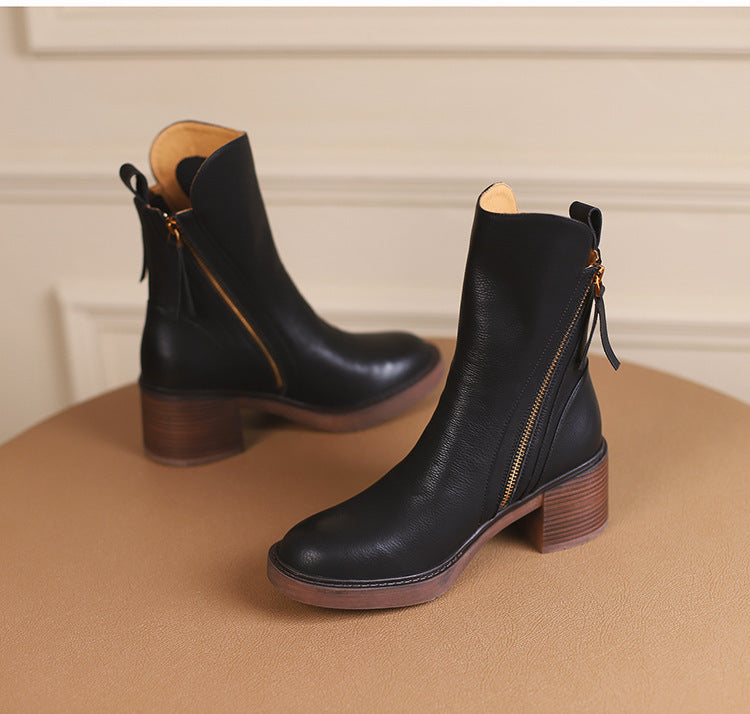 Leather Ankle Boots