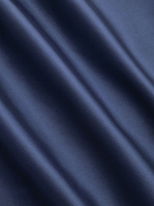Wide-Sleeve Satin Maxi Dress
