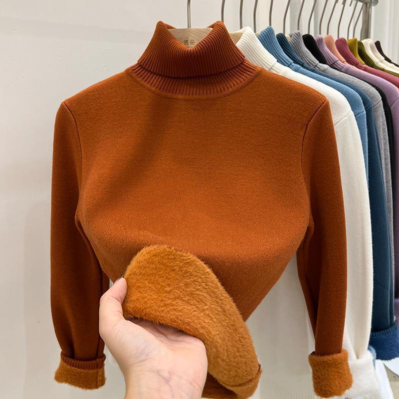 Fleece-Lined Roll-Neck Jumper