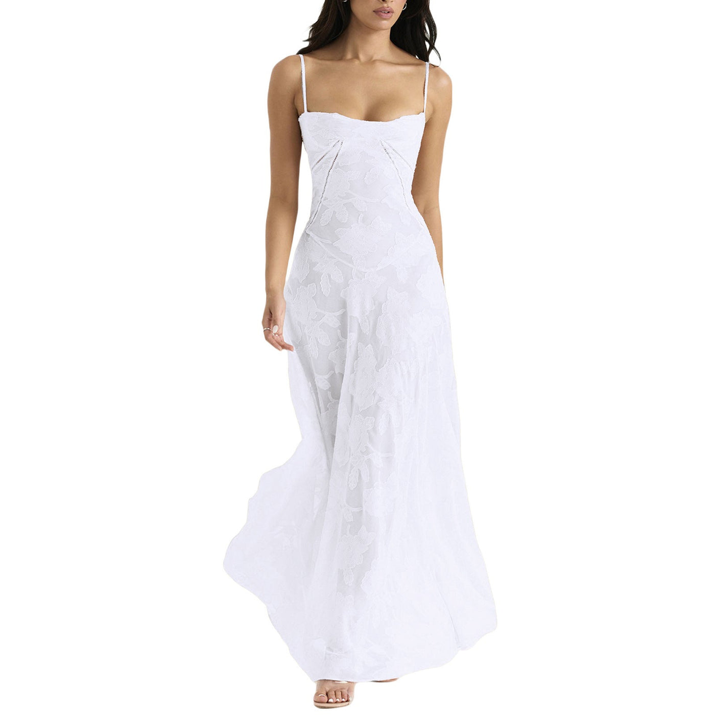 Linen Bustier Maxi Dress