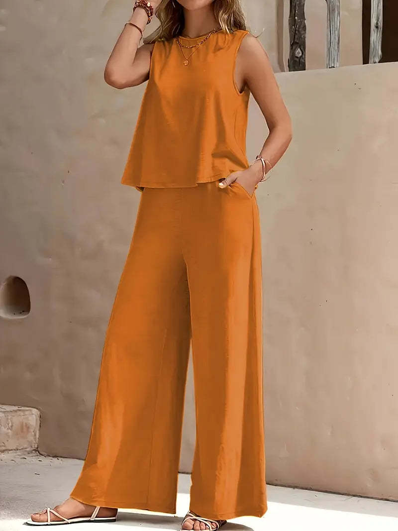 Relaxed Two-Piece Trouser Set