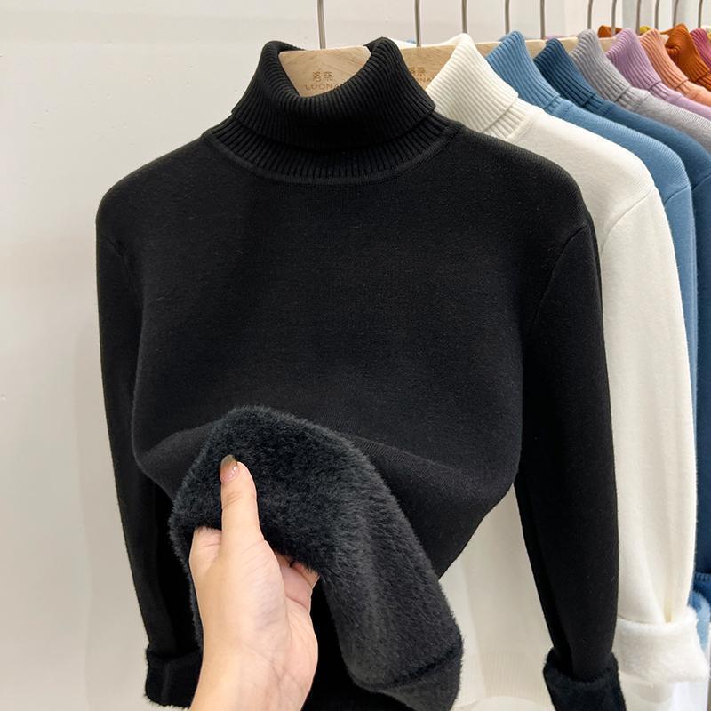 Fleece-Lined Roll-Neck Jumper
