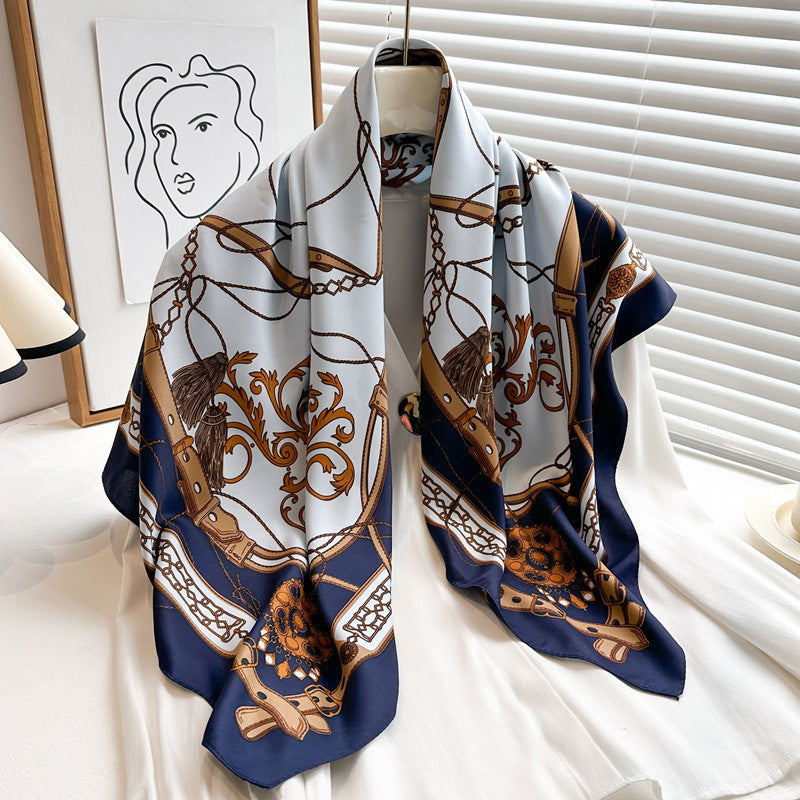 Baroque Print Silk Scarf