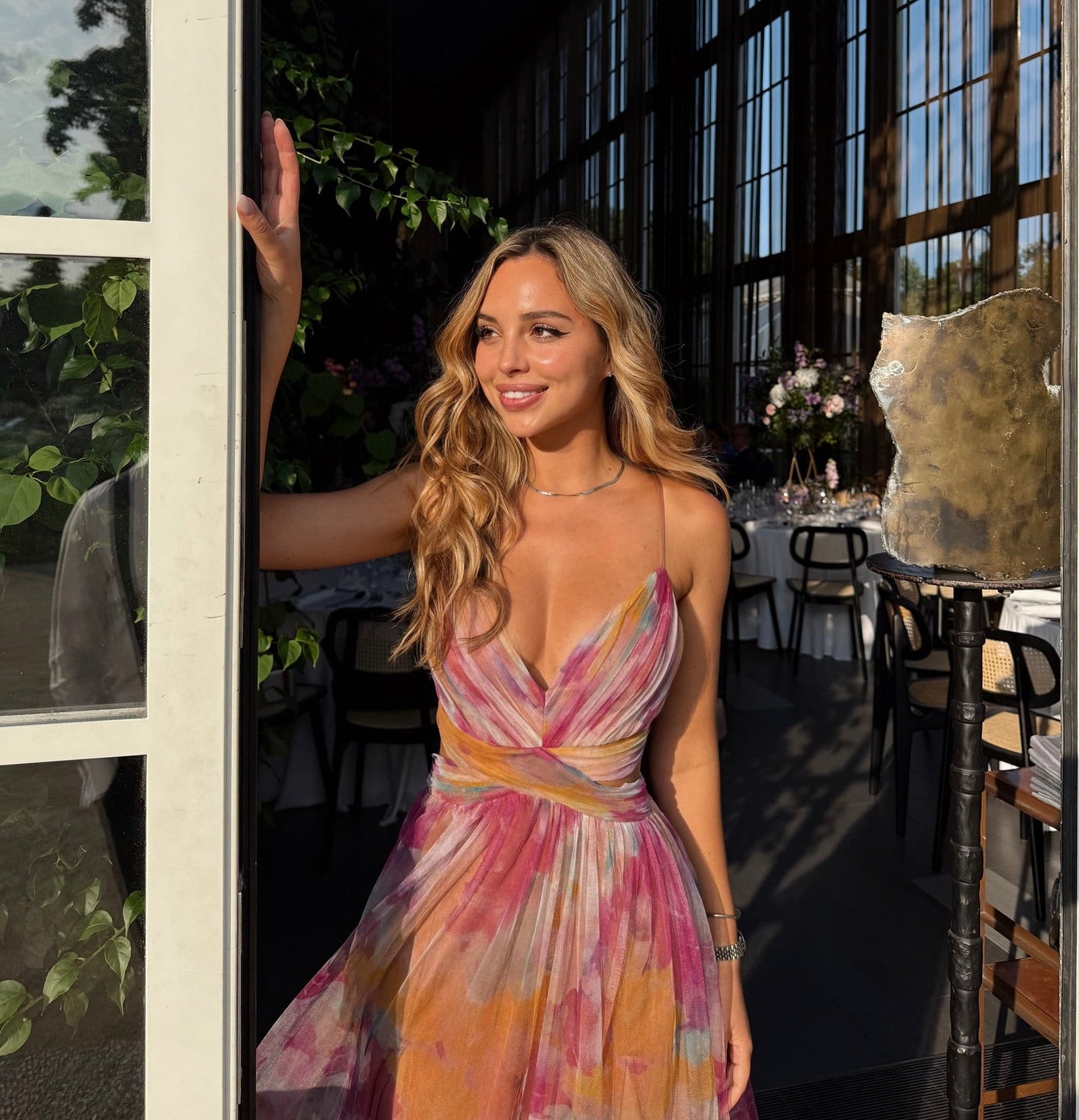 Floral Strappy Maxi Dress