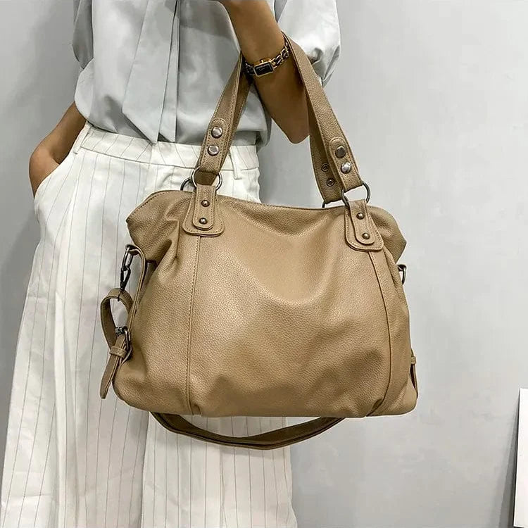 Soft Faux Leather Tote