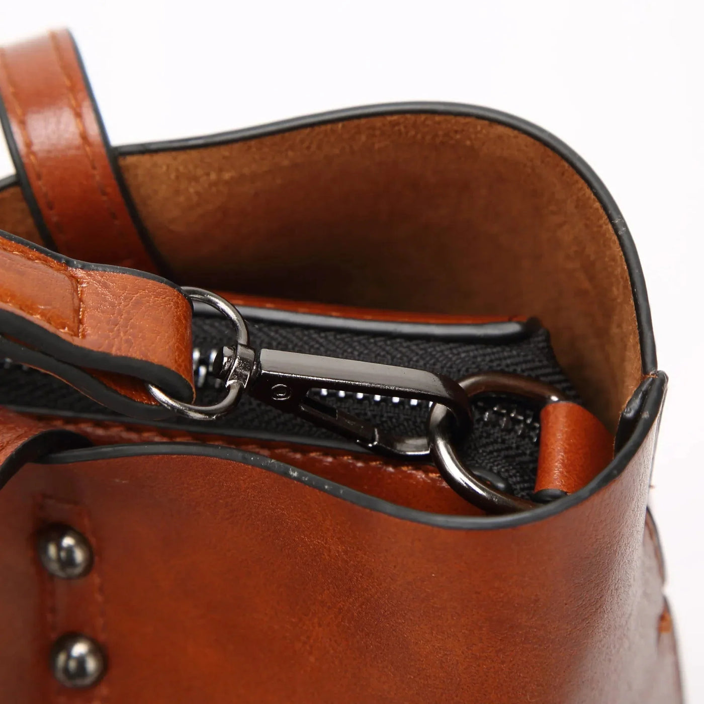 Large Faux Leather Tote