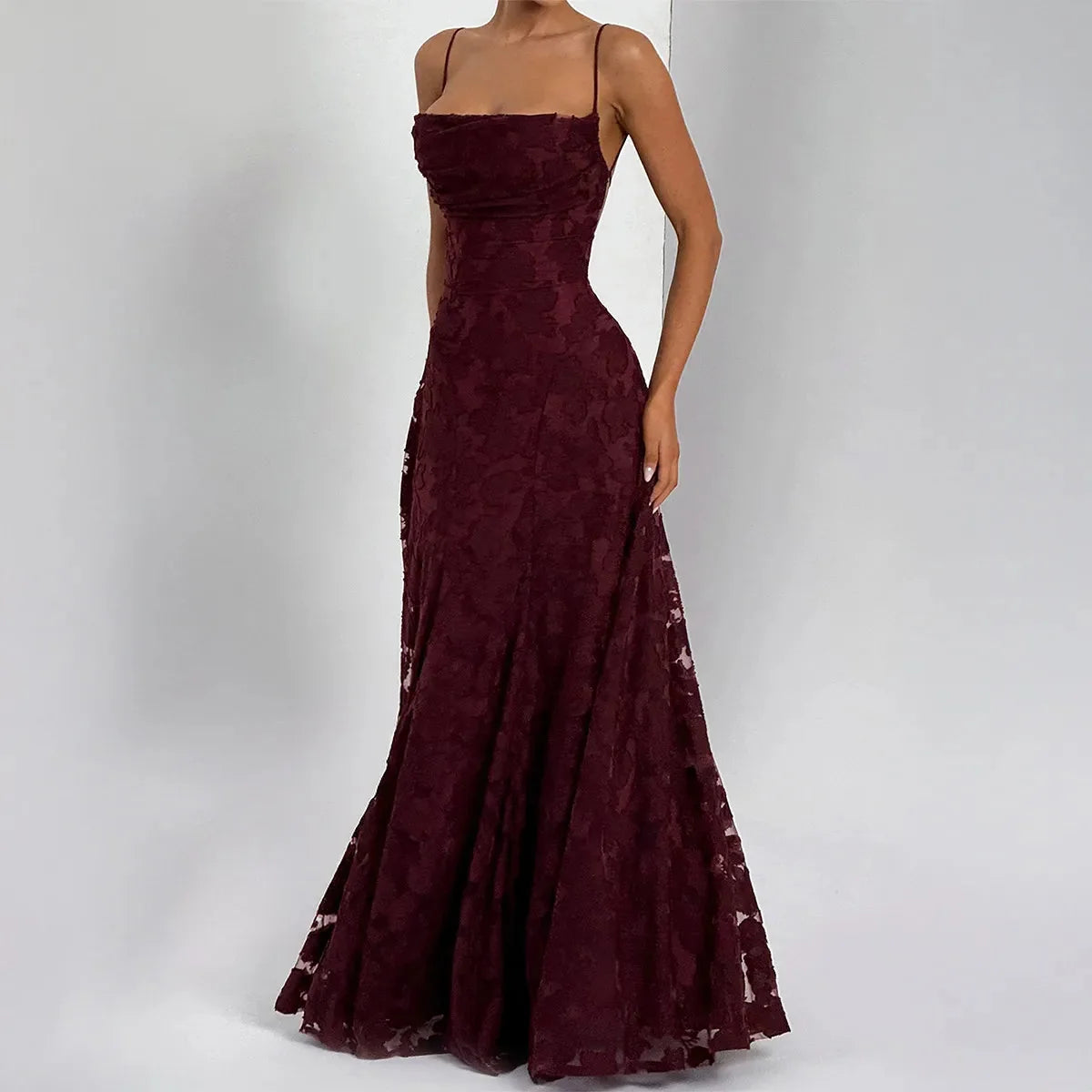 Floral Chiffon Maxi Dress