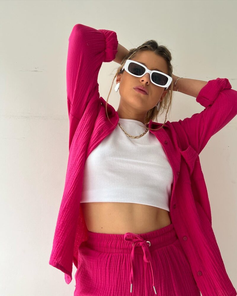 Long-Sleeve Shirt and Shorts Set