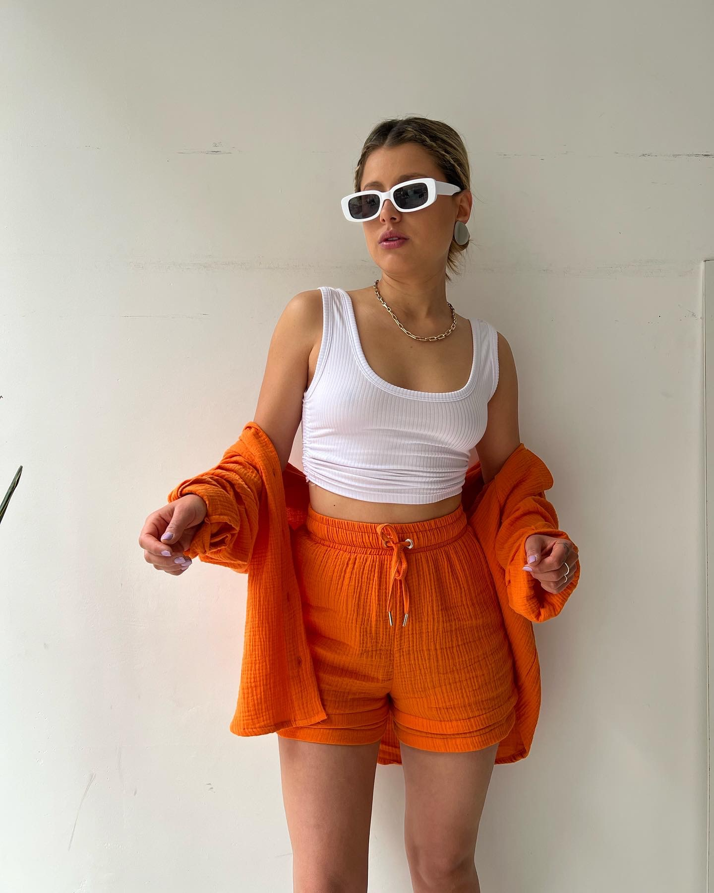 Long-Sleeve Shirt and Shorts Set