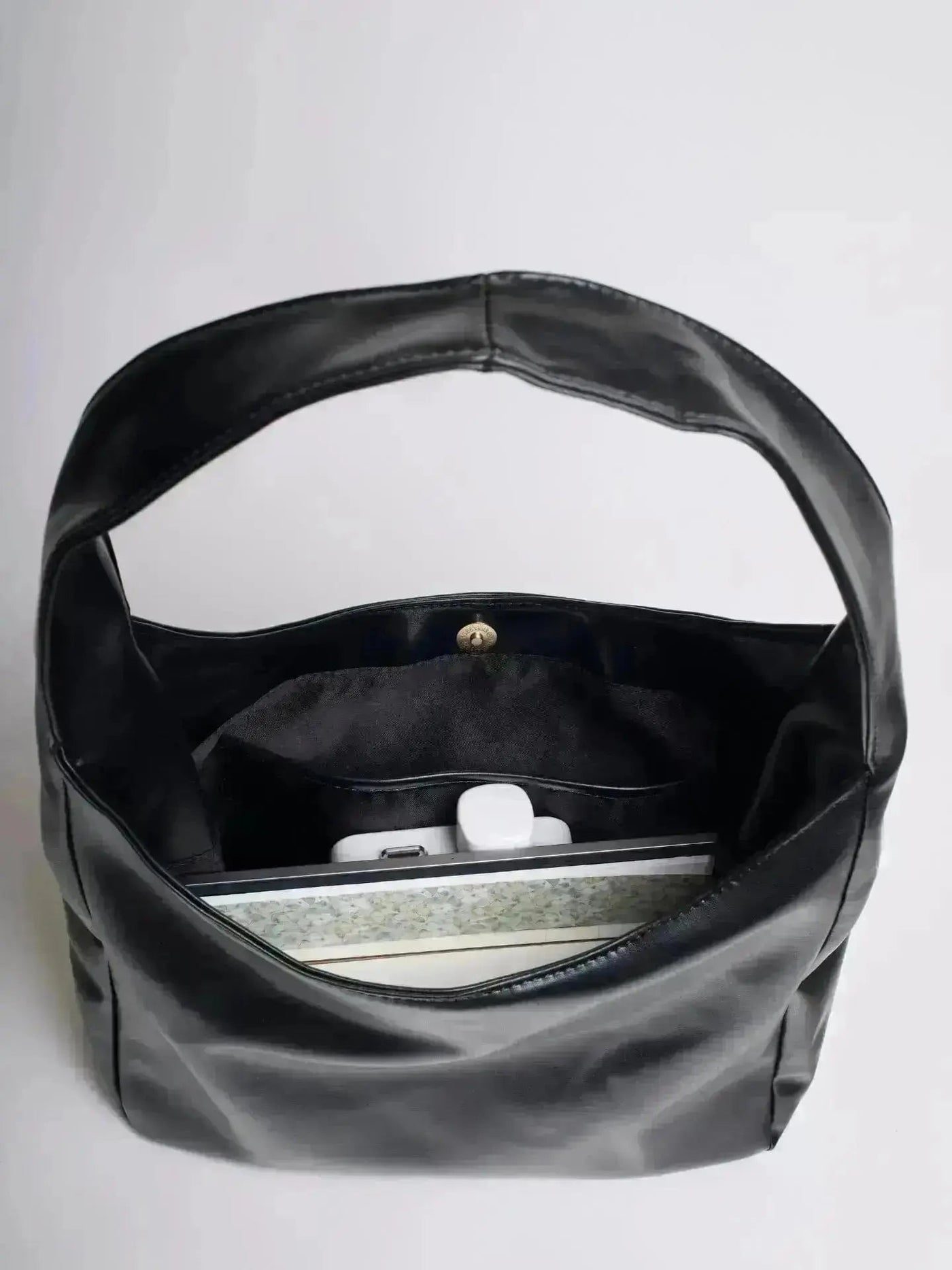 Leather Bucket Tote