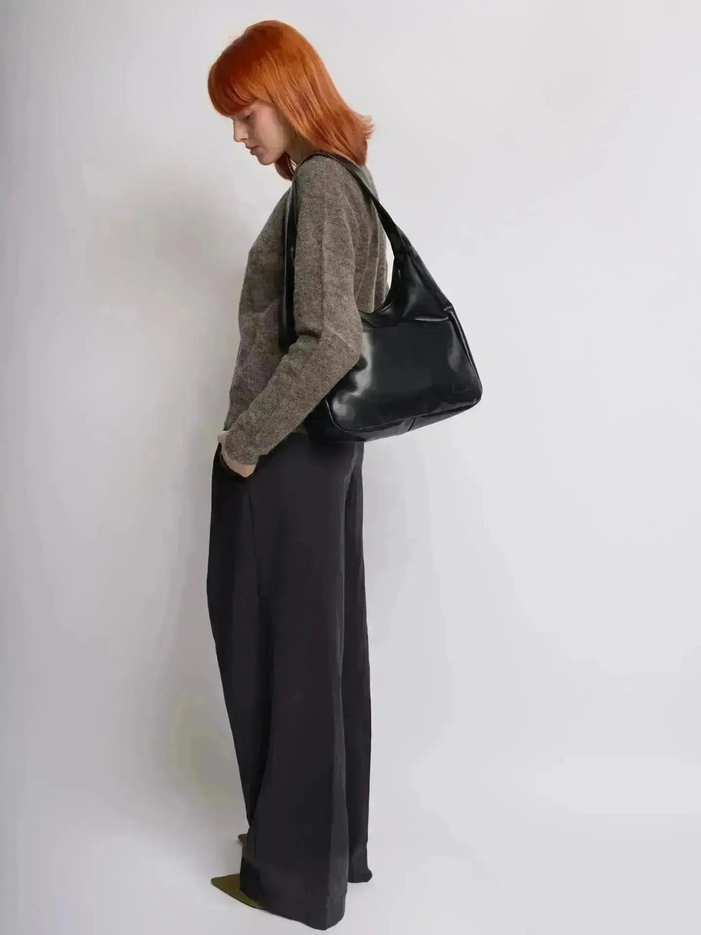 Leather Bucket Tote