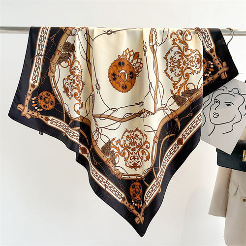 Baroque Print Silk Scarf