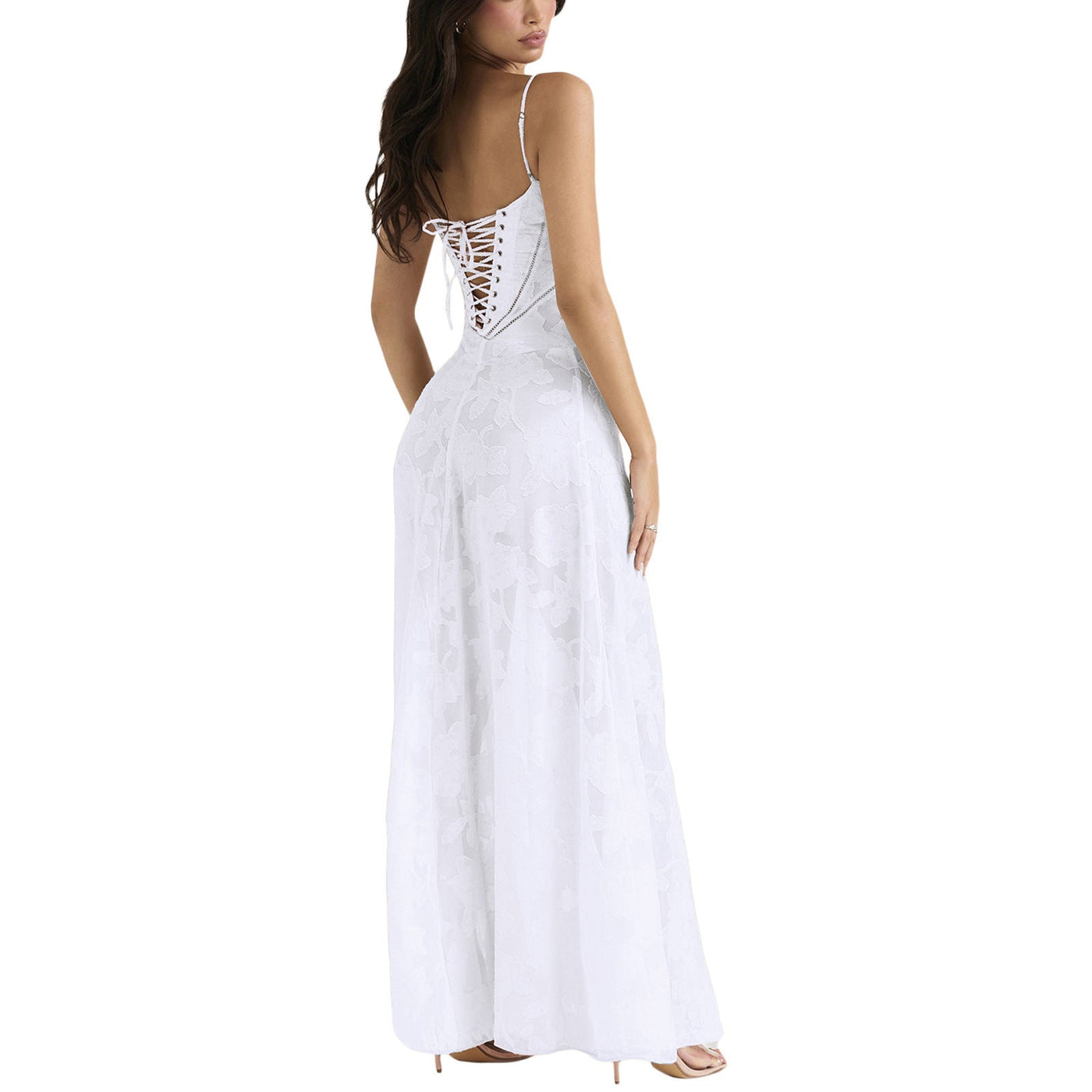 Linen Bustier Maxi Dress