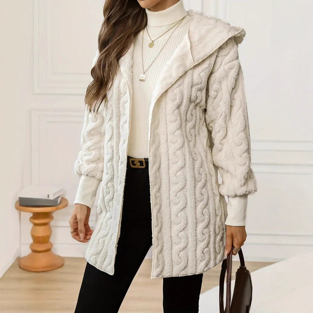 Zip-Up Longline Cardigan