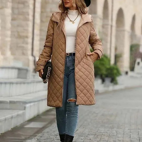 Khaki Longline Winter Coat