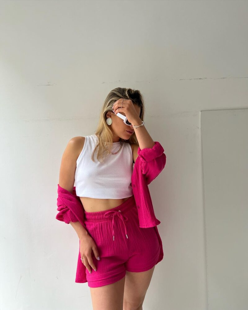 Long-Sleeve Shirt and Shorts Set