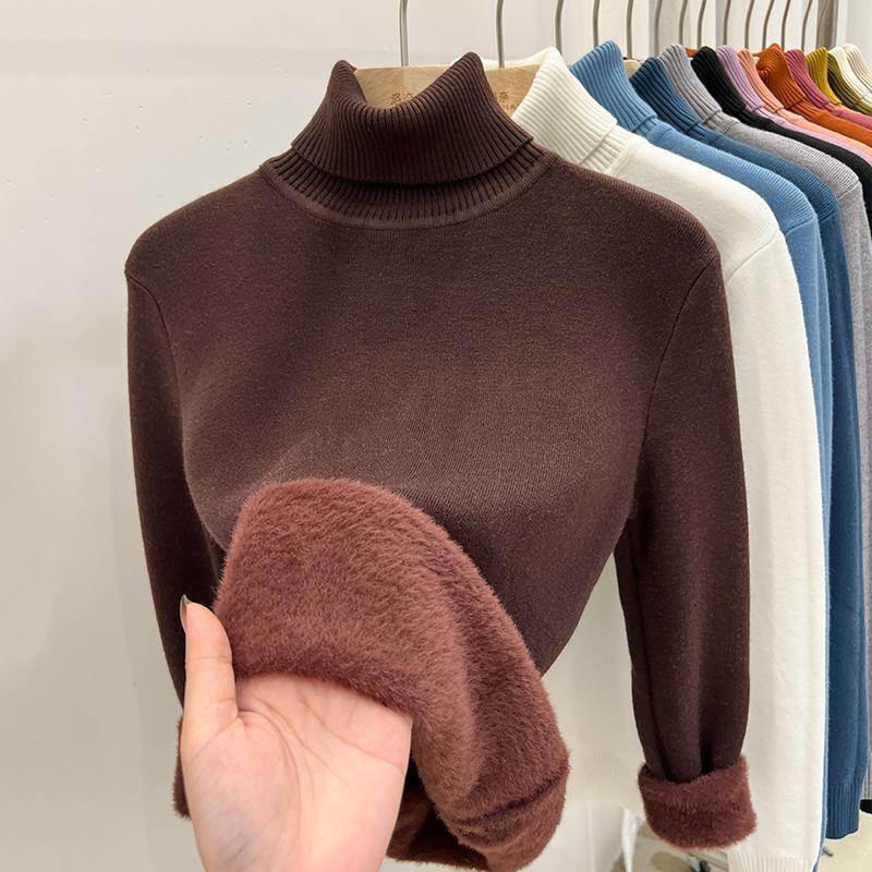 Fleece-Lined Roll-Neck Jumper