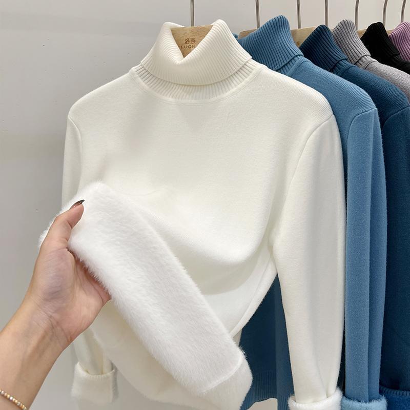Fleece-Lined Roll-Neck Jumper