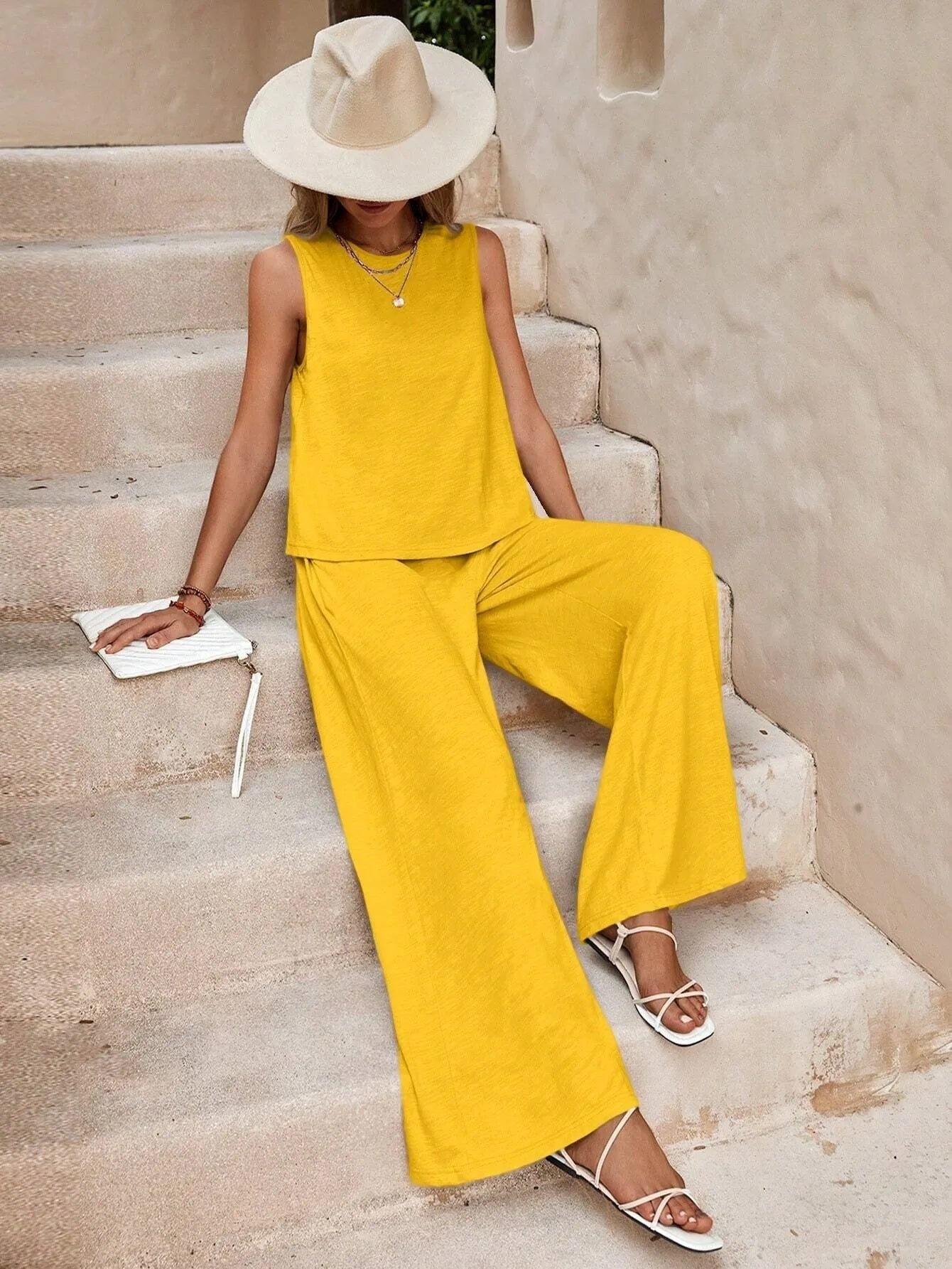 Relaxed Two-Piece Trouser Set