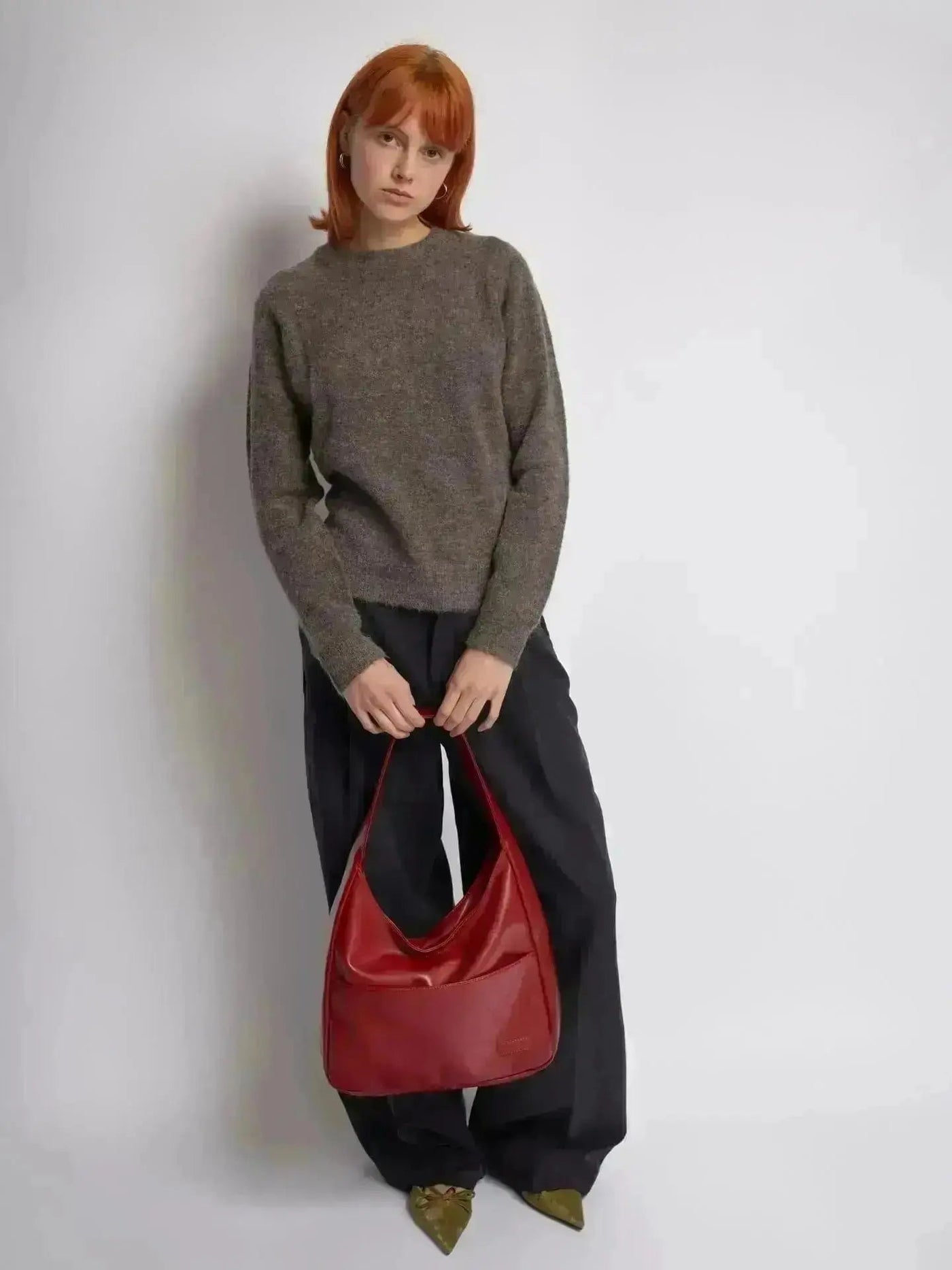 Leather Bucket Tote