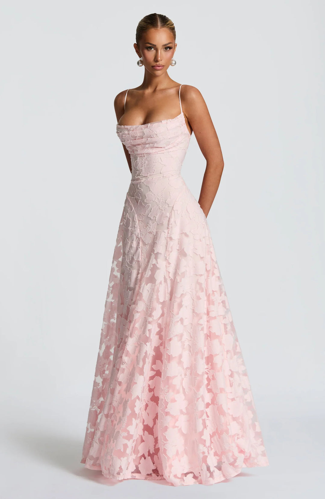 Floral Chiffon Maxi Dress
