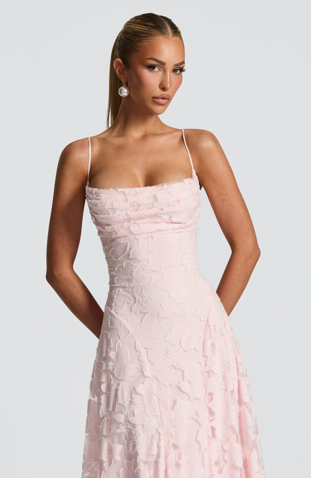 Floral Chiffon Maxi Dress