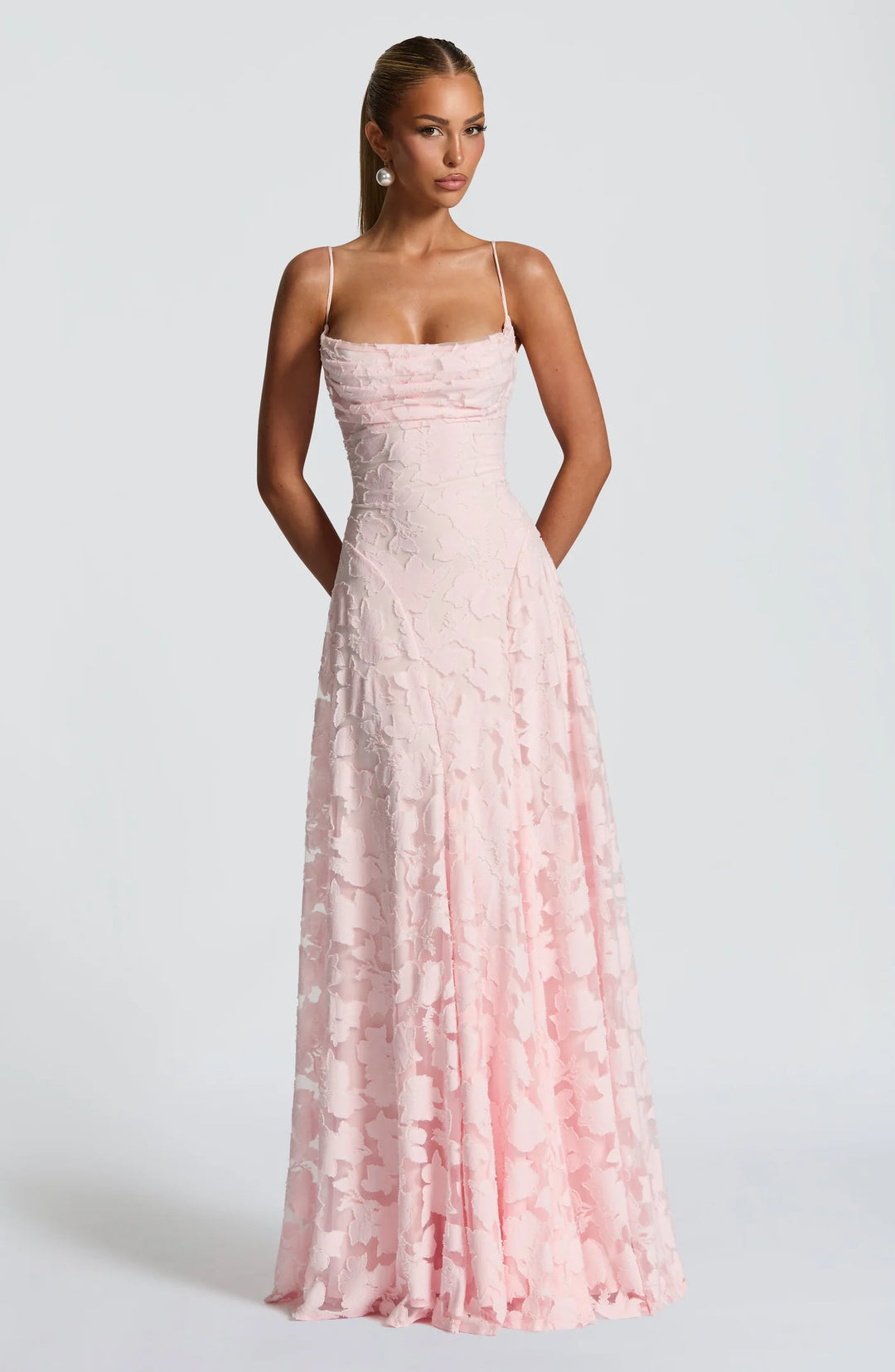 Floral Chiffon Maxi Dress
