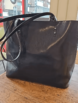 Large Faux Leather Tote