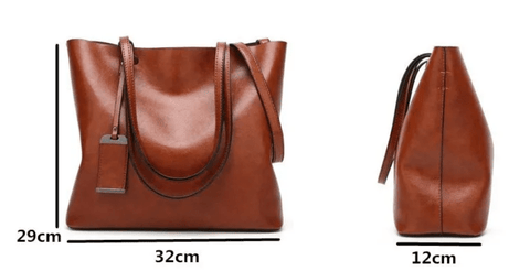 Large Faux Leather Tote