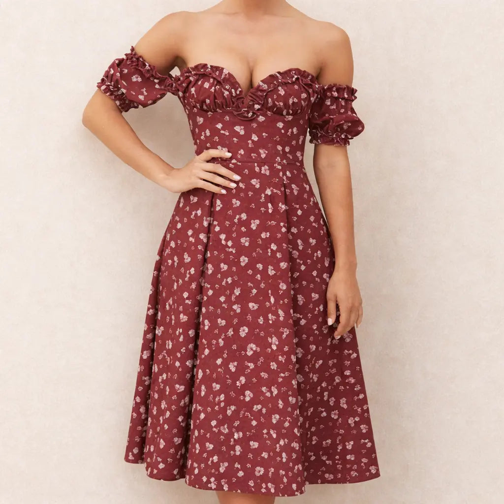 Floral Side-Split Summer Maxi Dress