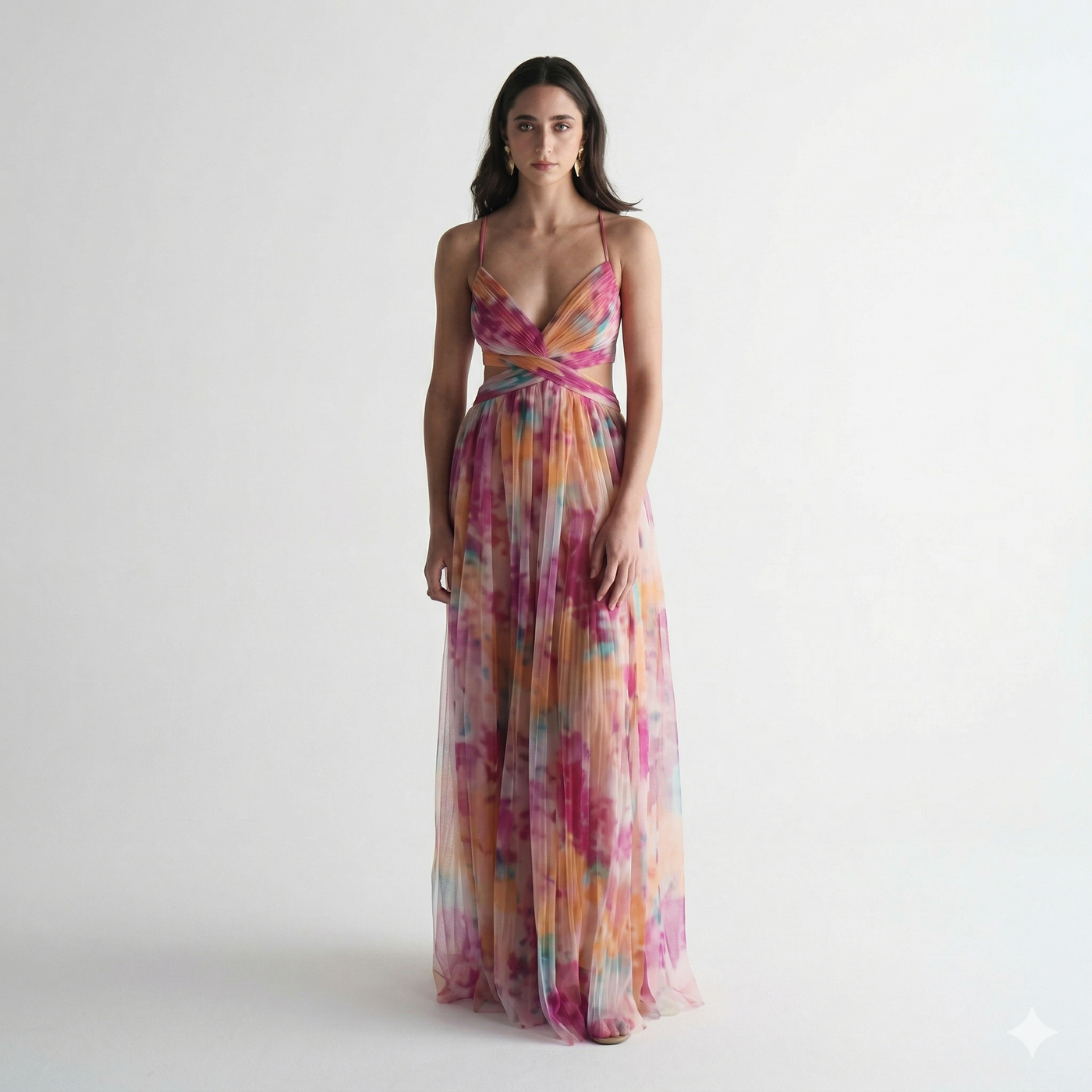 Floral Strappy Maxi Dress