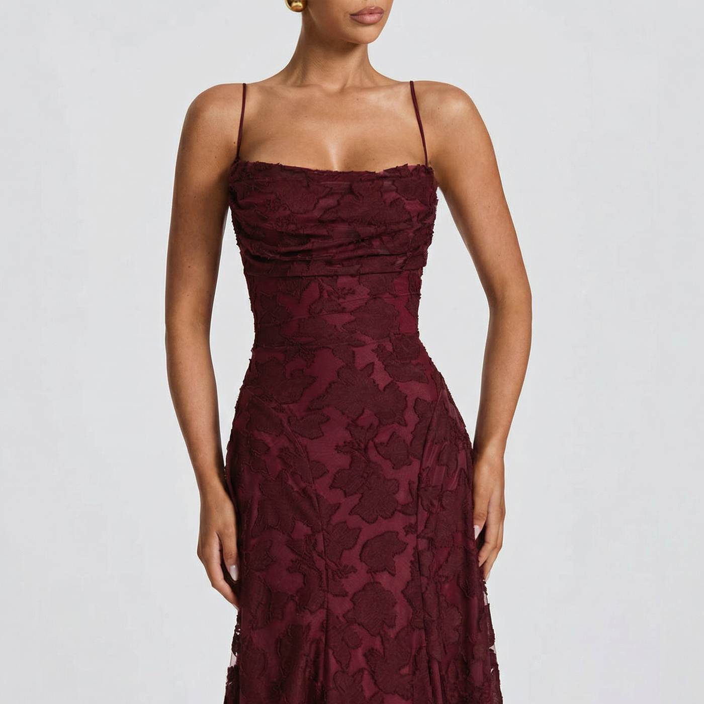 Floral Chiffon Maxi Dress