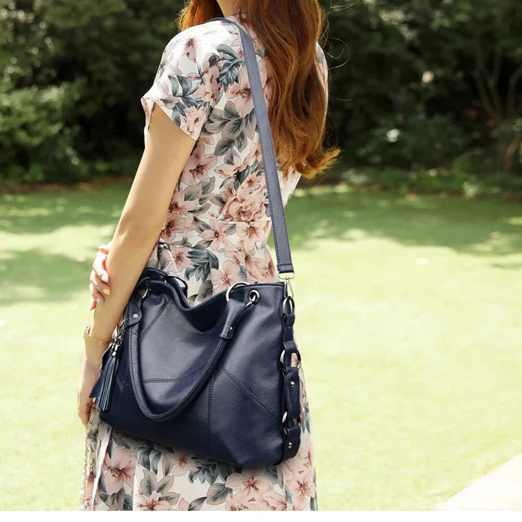 Structured Vegan Leather Handbag