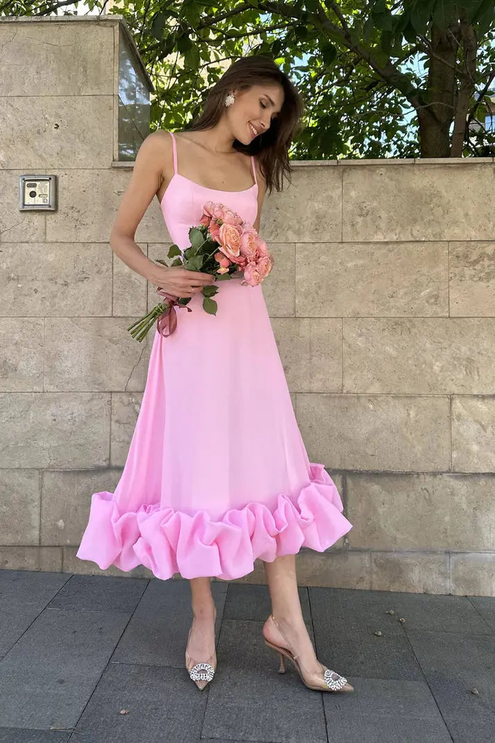 Floral Ruffle Bustier Maxi Dress
