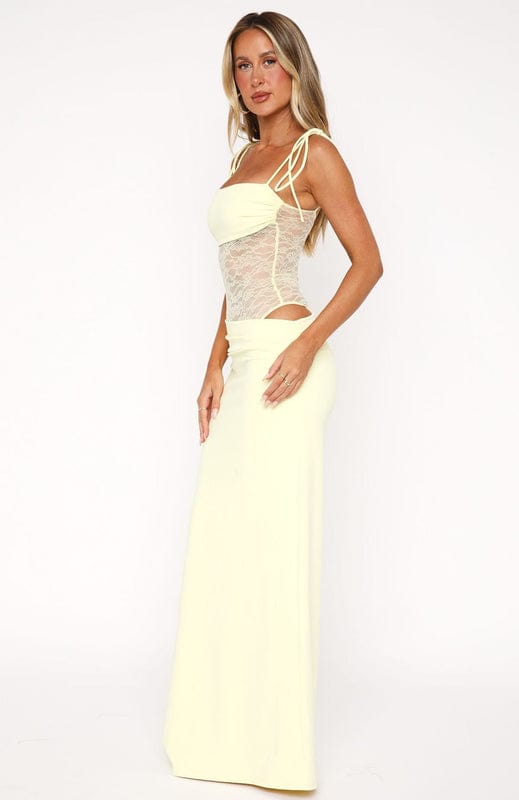 Sleeveless Lace Maxi Dress