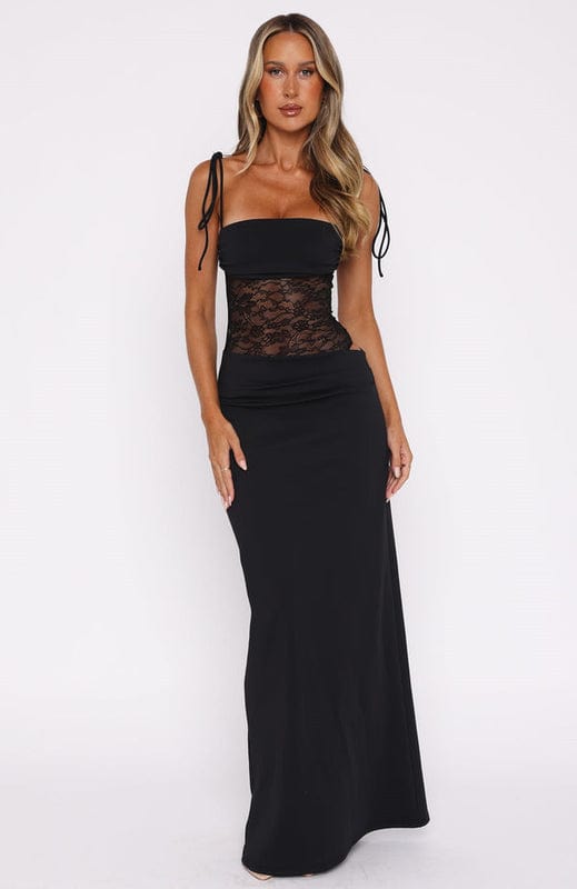 Sleeveless Lace Maxi Dress