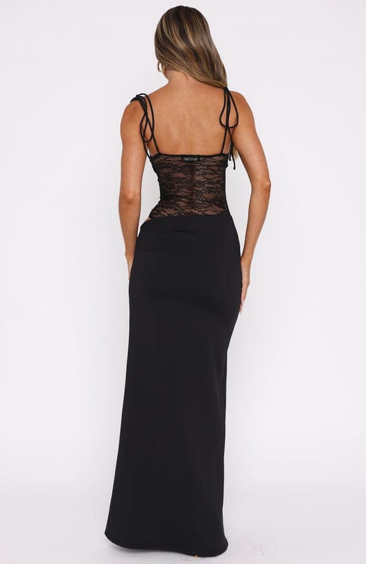 Sleeveless Lace Maxi Dress
