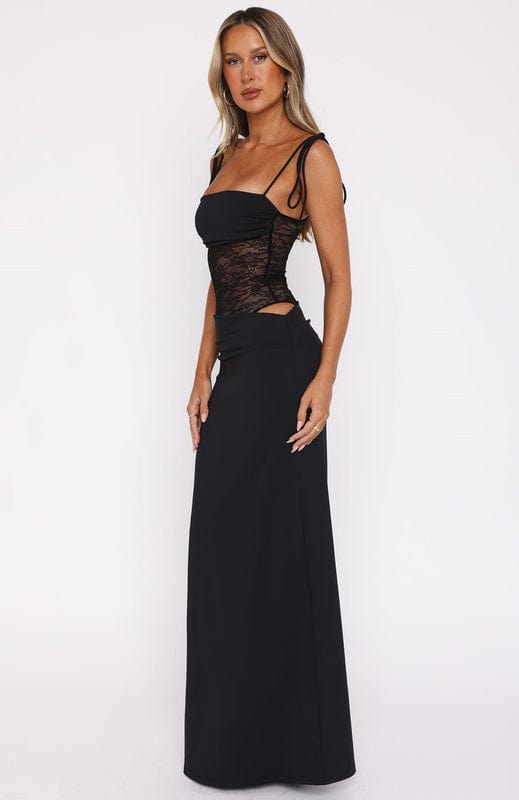 Sleeveless Lace Maxi Dress