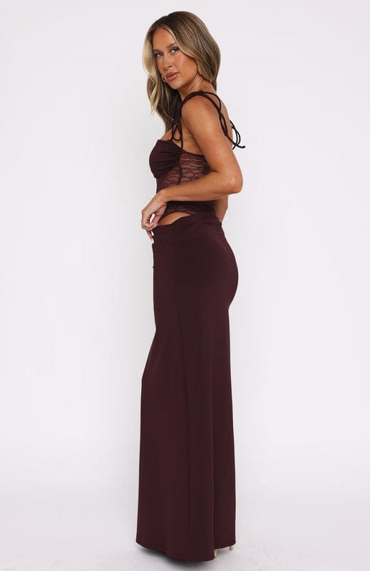Sleeveless Lace Maxi Dress