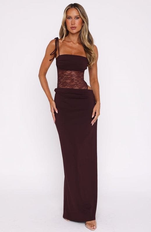 Sleeveless Lace Maxi Dress