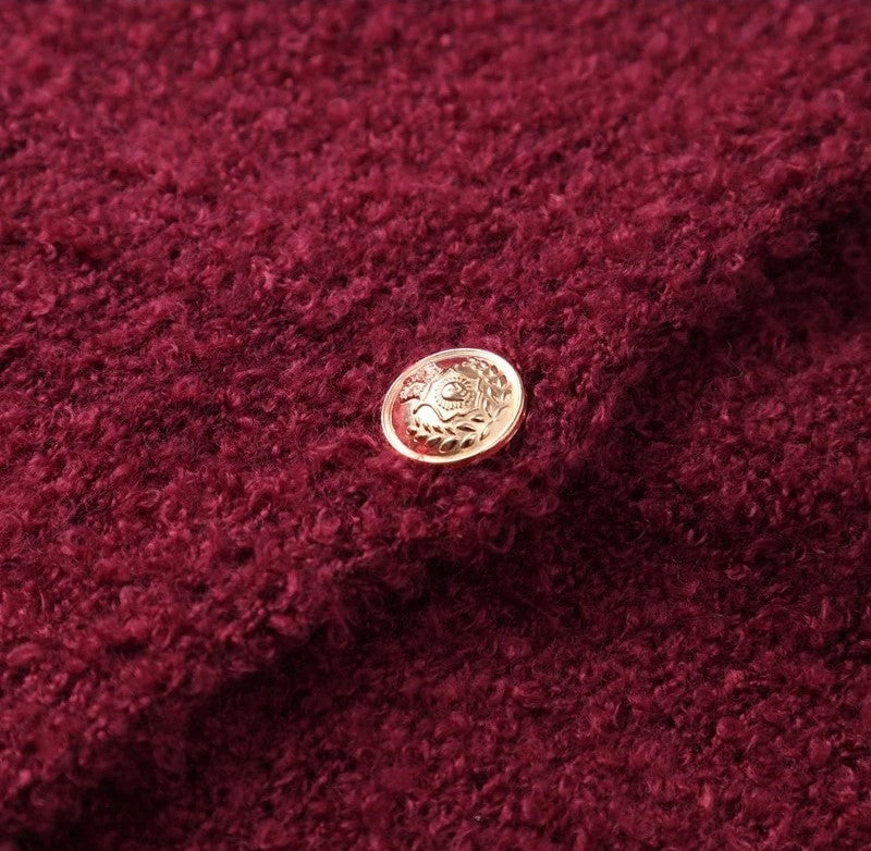 Oversized Bouclé Wool Cardigan