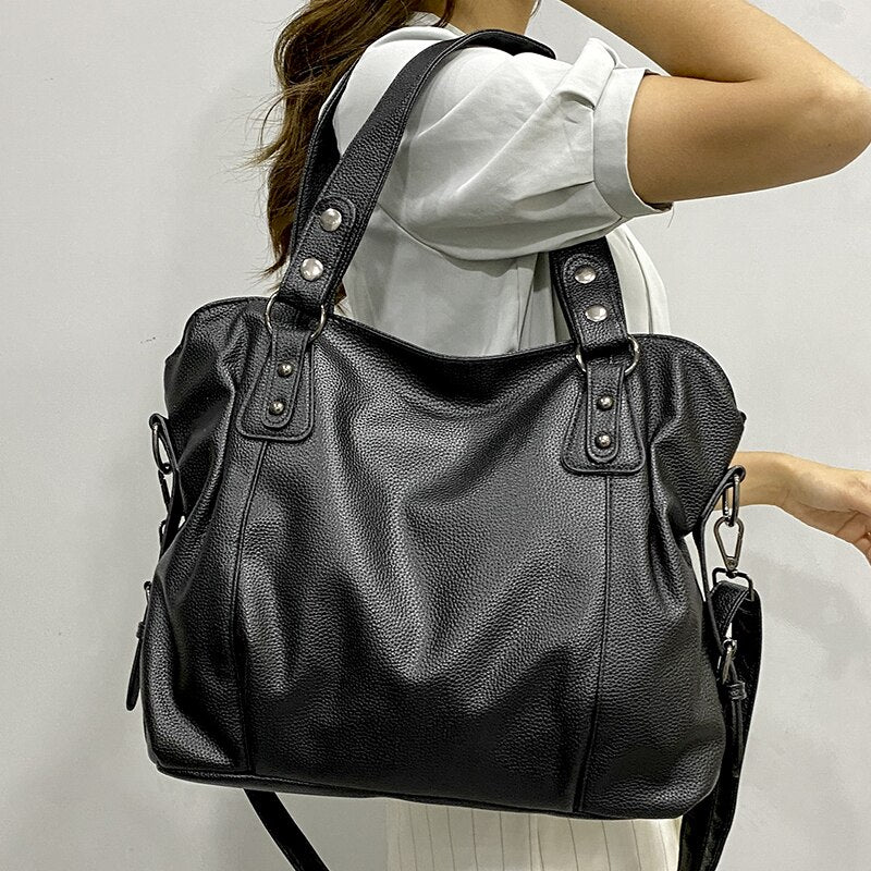 Large Multi-Pocket Tote Bag
