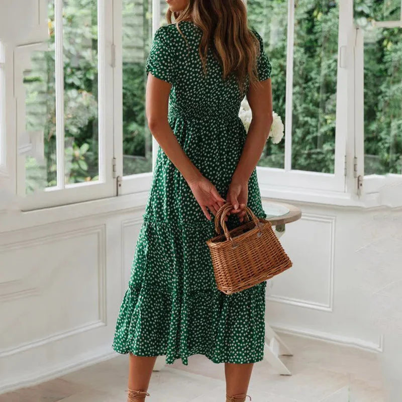 Vintage Floral Maxi Dress