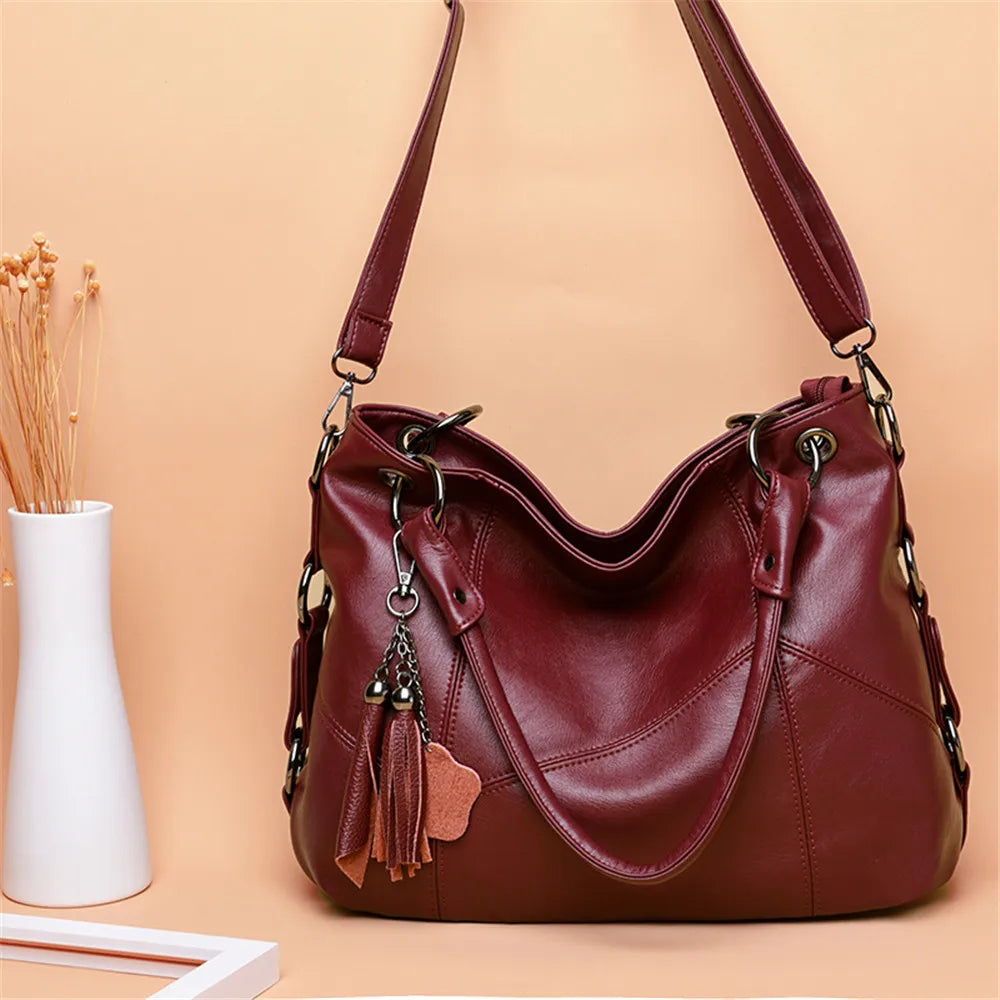 Structured Vegan Leather Handbag