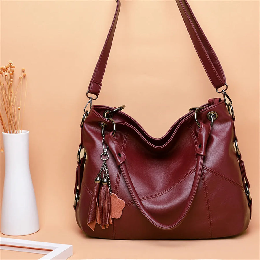 Structured Vegan Leather Handbag
