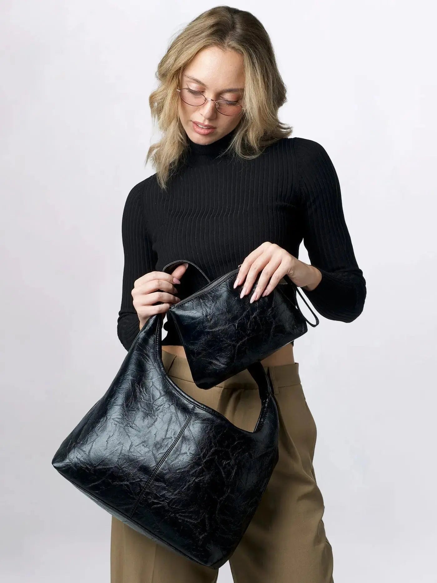 Distressed Leather Tote